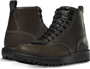 Мужские водонепроницаемые походные ботинки Danner Logger 917 6 - из кожи полного зерна с дышащей мембраной Gore-Tex, подошвой Vibram SPE и протектором 917 Traction, 9 Charcoal