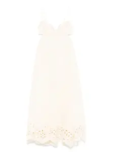 Платье с цветочной вышивкой ZIMMERMANN, нейтральный