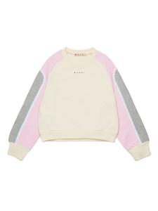 Marni Kids толстовка в стиле колор-блок, желтый
