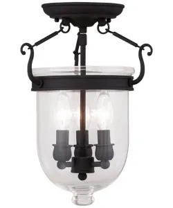 Полувстраиваемый светильник Джефферсона Livex, черный