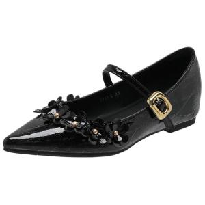 Туфли Мэри Джейн на плоской подошве женские City camel, Black