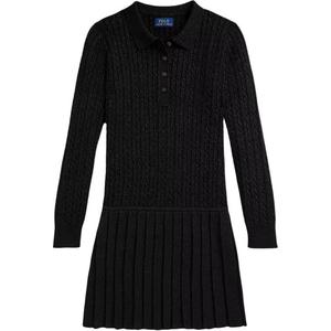 Детское платье осень-зима 2025 Polo Ralph Lauren, черный