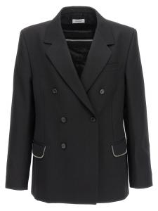 Пиджак 'OW Emb' OFF-WHITE, черный