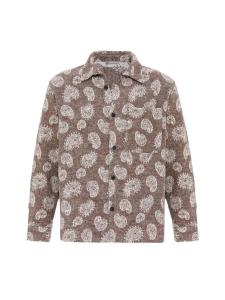 Dandalo Рубашка на пуговицах комфортного кроя в коричневом цвете