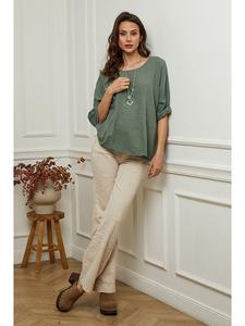 Блузка Fleur de Lin, хаки