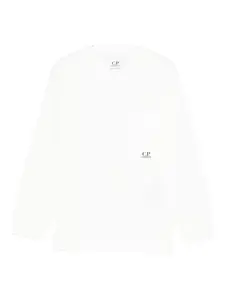 Футболка с логотипом C.P. Company Kids, белый