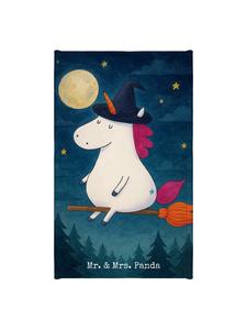 Mr. & Mrs. Panda Мини-полотенце с изображением единорога и ведьмы, без надписи, белого цвета