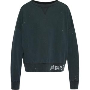 Свитшот с граффити-логотипом Maison Margiela, серый