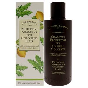Защитный шампунь для окрашенных волос от LErbolario, подходит как для мужчин, так и для женщин - 190 мл, прозрачный