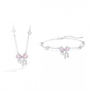 Love Link Серебряное колье S925 для женщин серебристо-белое