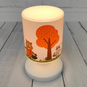 Настольная лампа на батарейках Niermann Standby Waldtiere, пластик - белый - 1-пламенный