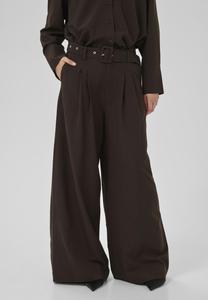 Брюки My Essential Wardrobe VITTAMW WIDE, Espresso W. Stripe/Dark Brown