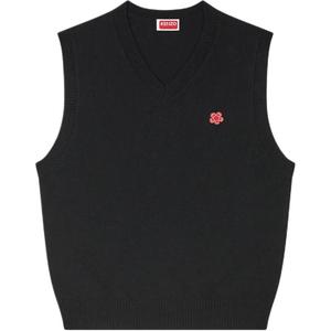 KENZO Джемпер Embroidered flower Sleeveless Wool Vest