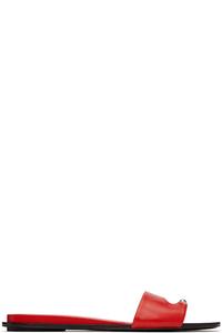 Красные сандалии с пирсингом Tory Burch