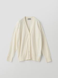 Хлопковый вязаный кардиган с V-образным вырезом и длинными рукавами | S4620 | 30G, стандартный крой