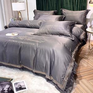 FUANNA Комплект постельного белья, 4 предмета, простыня на резинке, для кровати 180 см