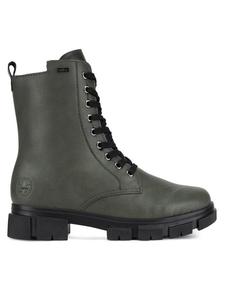 Ботинки женские Rieker утепленные на толстой подошве, зеленый