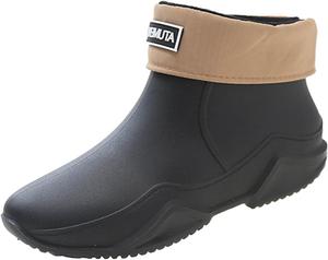 Дождевые ботинки для мужчин и женщин, резиновая обувь, теплые и модные дождевые сапоги для женщин, для рыбалки, мойки автомобилей, кухни, улицы, водонепроницаемая обувь Generic, D-Cotton