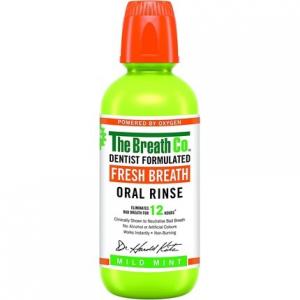 Ополаскиватель для полости рта «Свежее дыхание», разработанный стоматологом, безалкогольный ополаскиватель для рта, 500 мл, с легким вкусом мяты, The Breath Co