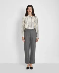Женские брюки прямого покроя с боковыми карманами Trucco, серый