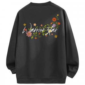 Свитшот Unisex Crew Neck Moderate Regular WARRIOR, темно-серый
