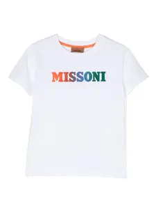 Футболка с логотипом Missoni Kids, белый