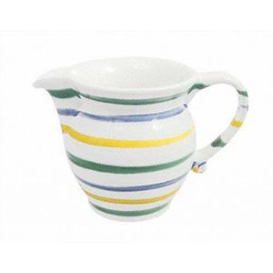 Гладкий молочник с разноцветным пламенем 0,3 л - высота ок 9,5 см Gmundner Keramik, красочный