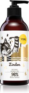 Гель для душа с экстрактом липы, благоприятный для кожи Yope, 400 мл