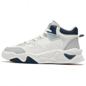 Кеды мужские, обувь для скейтбординга Высокий верх Белый Серый Синий 361°