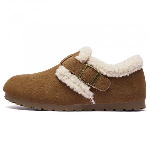 Скользоустойчивые утепленные и износостойкие женские полусапожки для снега AAA SINCE 1955, chestnut