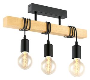 Настольная лампа Eglo коричневый, черный, 55/10,5/26,5 см