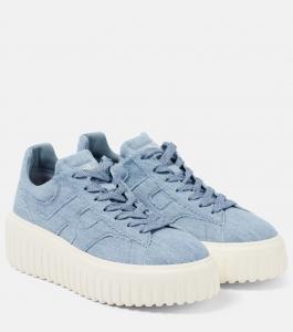 Кроссовки на платформе H-Stripes Hogan, Ashley Blue