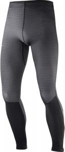 Мужские длинные тайтсы Salomon Agile M, Black/Forged Iron