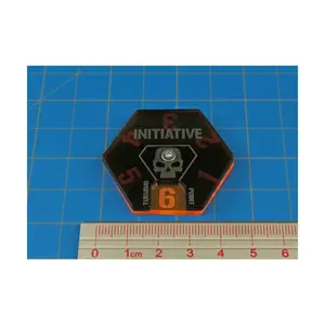 Циферблат Initiative Turning Point, флуоресцентный оранжевый и полупрозрачный серый цвет, Warhammer 40k - Kill Team Accessories (Litko Aerosystems)