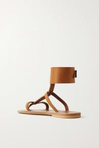 K JACQUES ST TROPEZ + NET SUSTAIN Кожаные сандалии Caravelle, бежевый