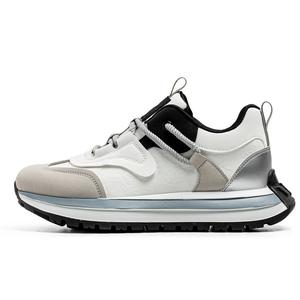 GAISIMA Скользоустойчивые мужские кэжуал кеды низкие бело-серые, цвет White Gray