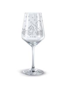 Бокал для красного вина с гравировкой медведя и божьей коровки, прозрачный... Mr. & Mrs. Panda