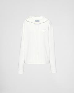 Увеличенное худи Prada, белая