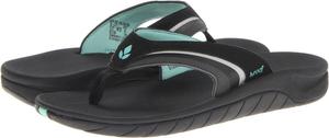 Шлепанцы Girls Slap 3 Reef, цвет Black/Black/Aqua