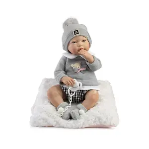 Детская кукла Guca Alex baby doll, серый