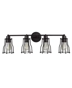 Металлический светильник Evelyn на 4 лампы Jonathan Y, black