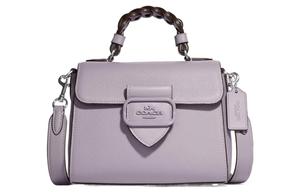 Кожаный портфель Morgan, сумка через плечо, обычная женская модель Taro Purple COACH