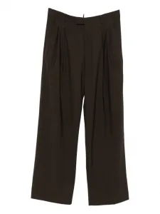 Плиссированные брюки A Paper Kid, коричневый