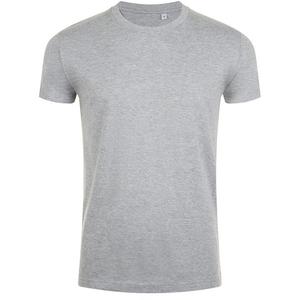 Футболка приталенного кроя imperial с короткими рукавами Sols, серый