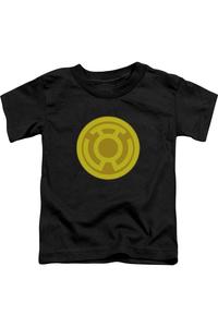 Футболка с коротким рукавом для малышей Green Lantern с желтым символом Gildan
