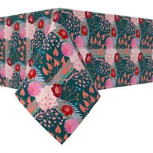 Прямоугольная скатерть, 100 % хлопок, 52х84 дюйма, цветочный 95