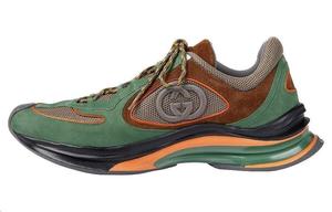 Кроссовки для бега Gucci, зелено-коричневый