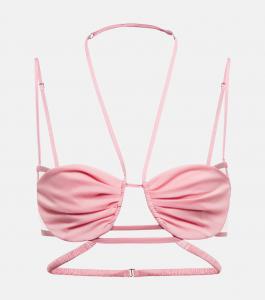 Бюстгальтер из сетки и жоржета с завязками на шее Nensi Dojaka, Blossom