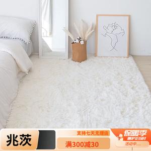 Y U-LIVE Ковер 60х160 см для спальни/гостиной, длинноворсный, скандинавский, однотонный белый