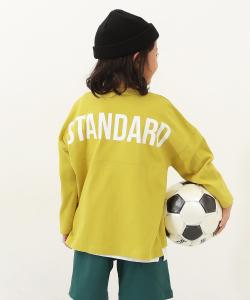 Футболка с длинным рукавом и принтом в виде футбольного мяча на спине Devirock, цвет 011-Logo-Yellow